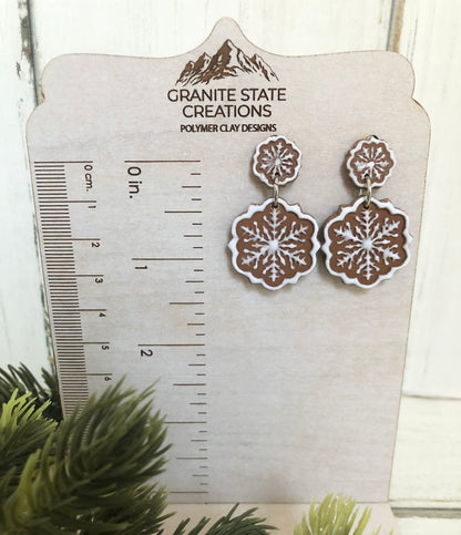 Gingerbread snowflakes
