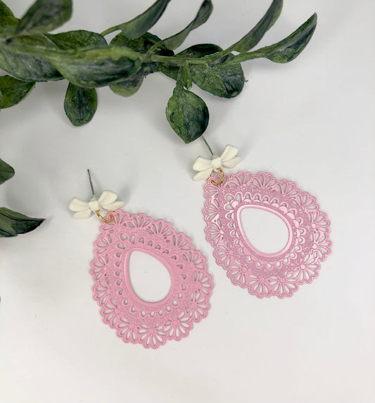 Pink filigree