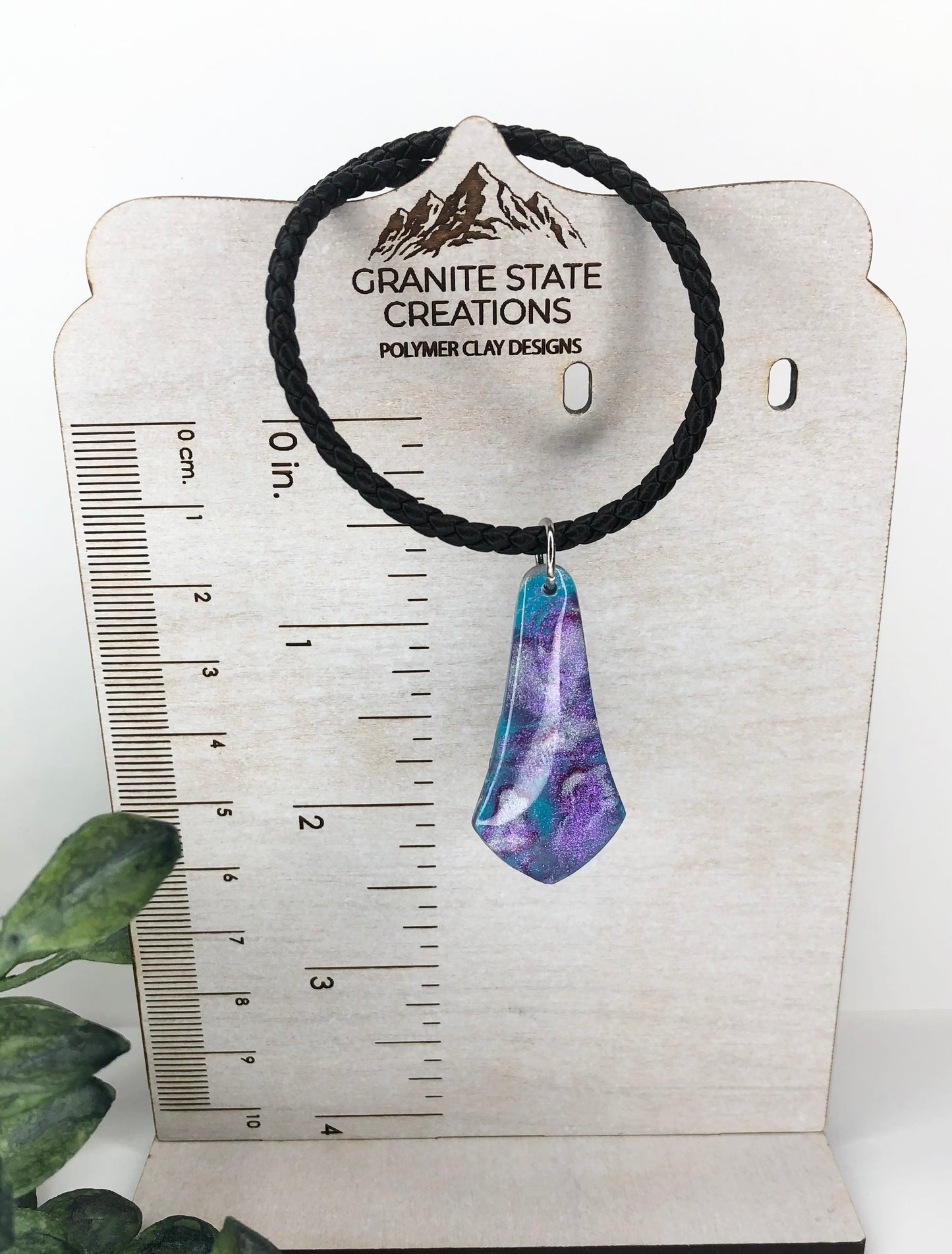 Grape hyacinth necklace